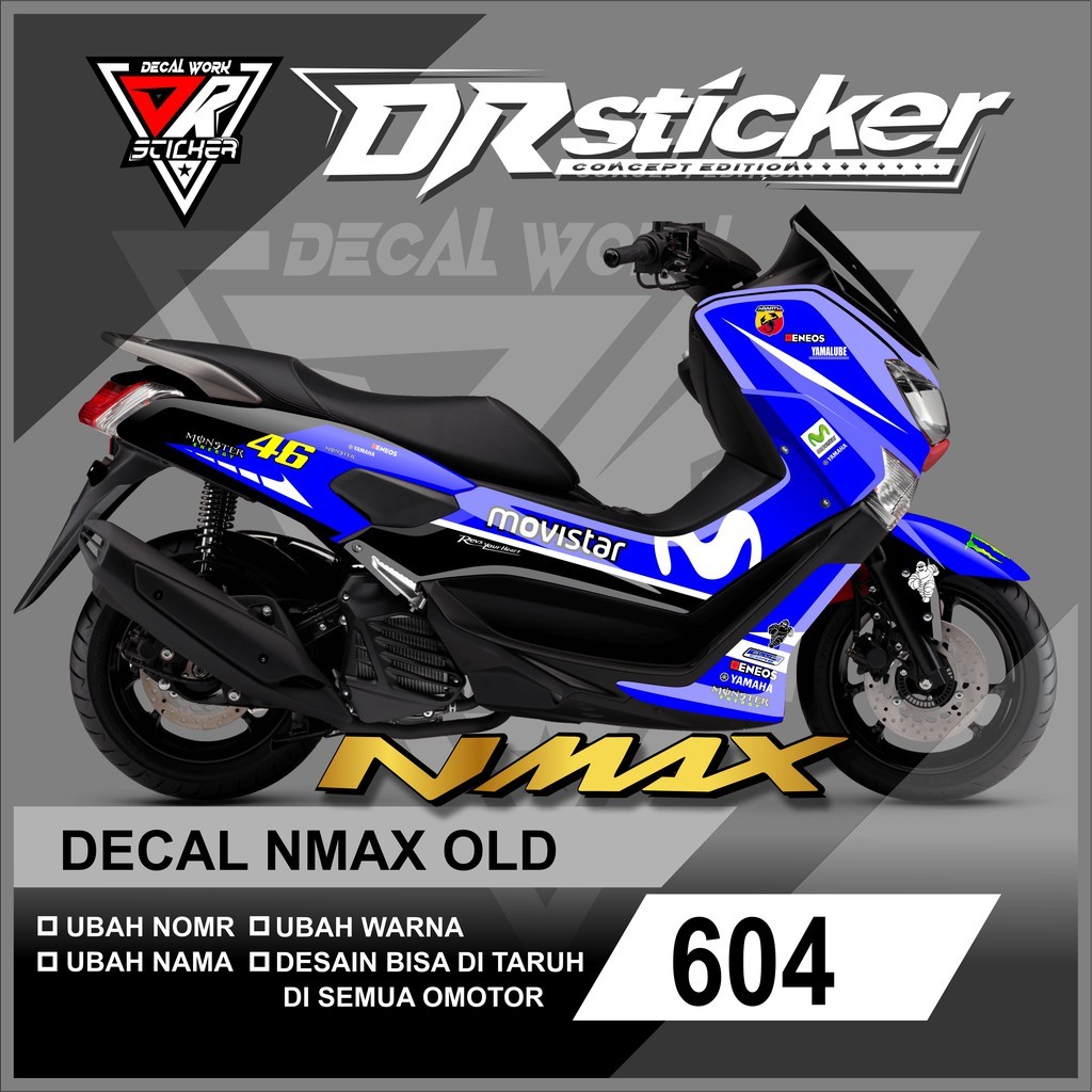 Decal Movistar Nmax Old - Decal Nmax Movistar Full Body