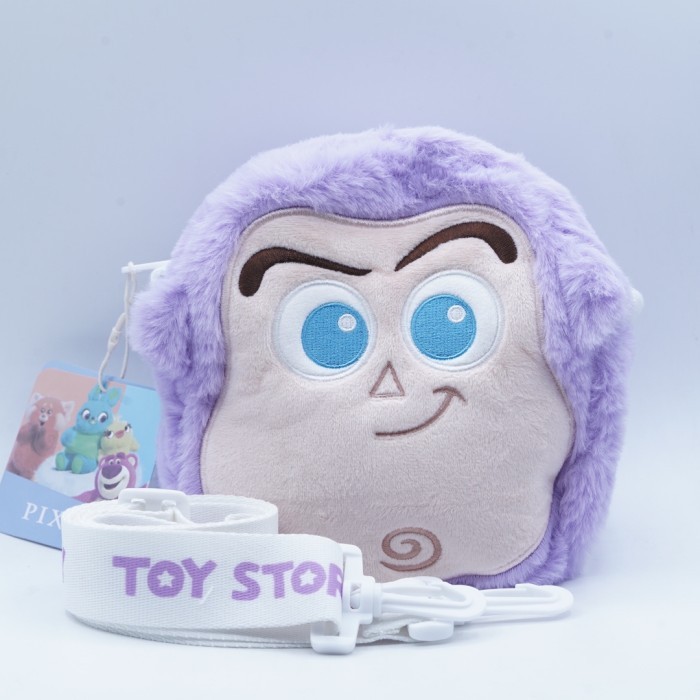 Toy Story Buzz Lightyear Woody Sling Bag Tas Slempang Bolak Balik Charm Original Merchandise Gift Po