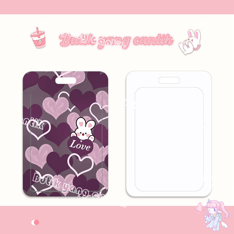 

ID CARD HOLDER, tempat kartu kawaii love bunny, cocok untuk kantor/sekolah, kartu pelajar/kartu transportasi, kartu akses, KTP, Flazz, kartu kredit elektronik dan uang elektronik.