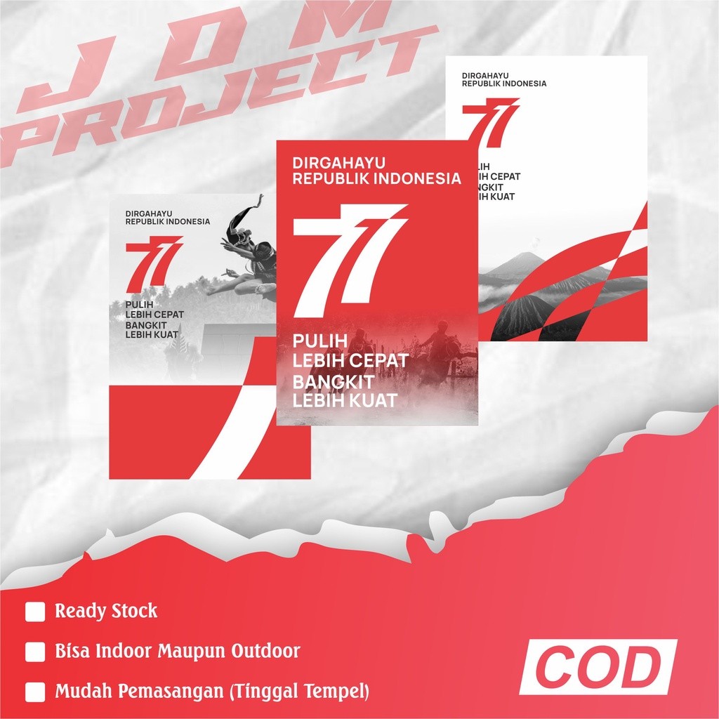 

Cetak Kilat Stiker Dirgahayu Hut RI Indonesia Ke 79 Agustusan 2024 Kemerdekaan Merah Putih