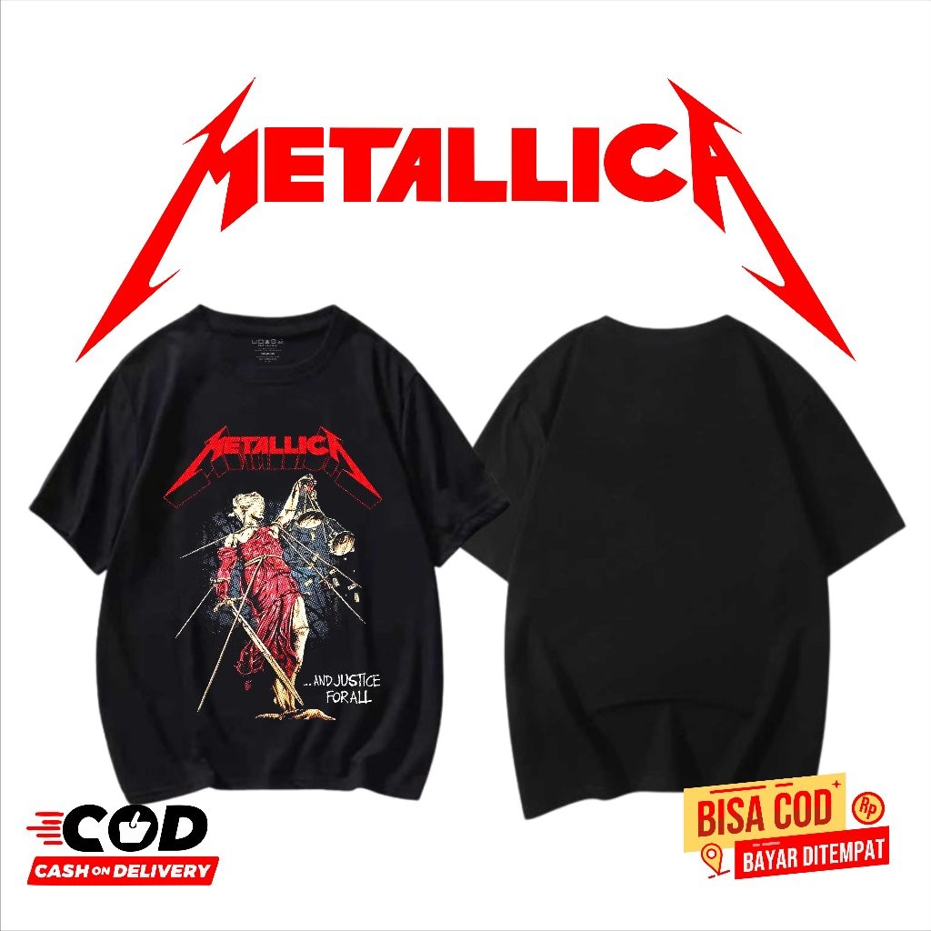 TSHIRT BAND LUAR METAL METALICA METALICA METALICA NEW