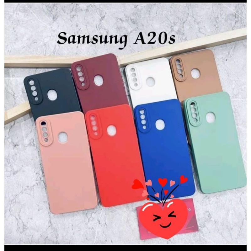 Softcase Macaron Pro Camera samsung A02S /A02  Candy Case Full Color 3D Silikon TPU