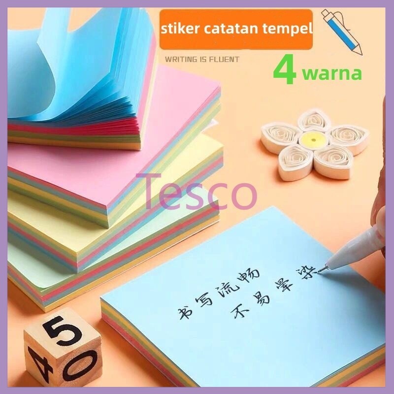 

Tesco stiker memo/sticky memo/kertas catatan isi 100 pcs