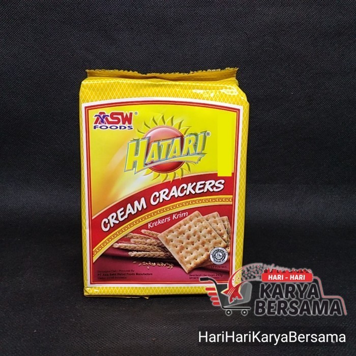 

MAKANAN RINGAN ASW BISKUIT HATARI CREAM CRACKERS 245GR