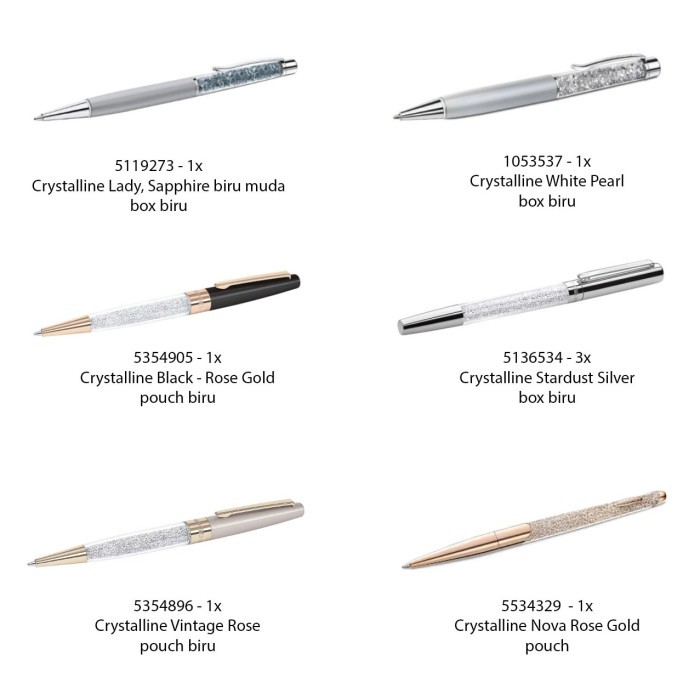 

Swarovski Crystalline Classic Bolpen Pen - Stardust Silver