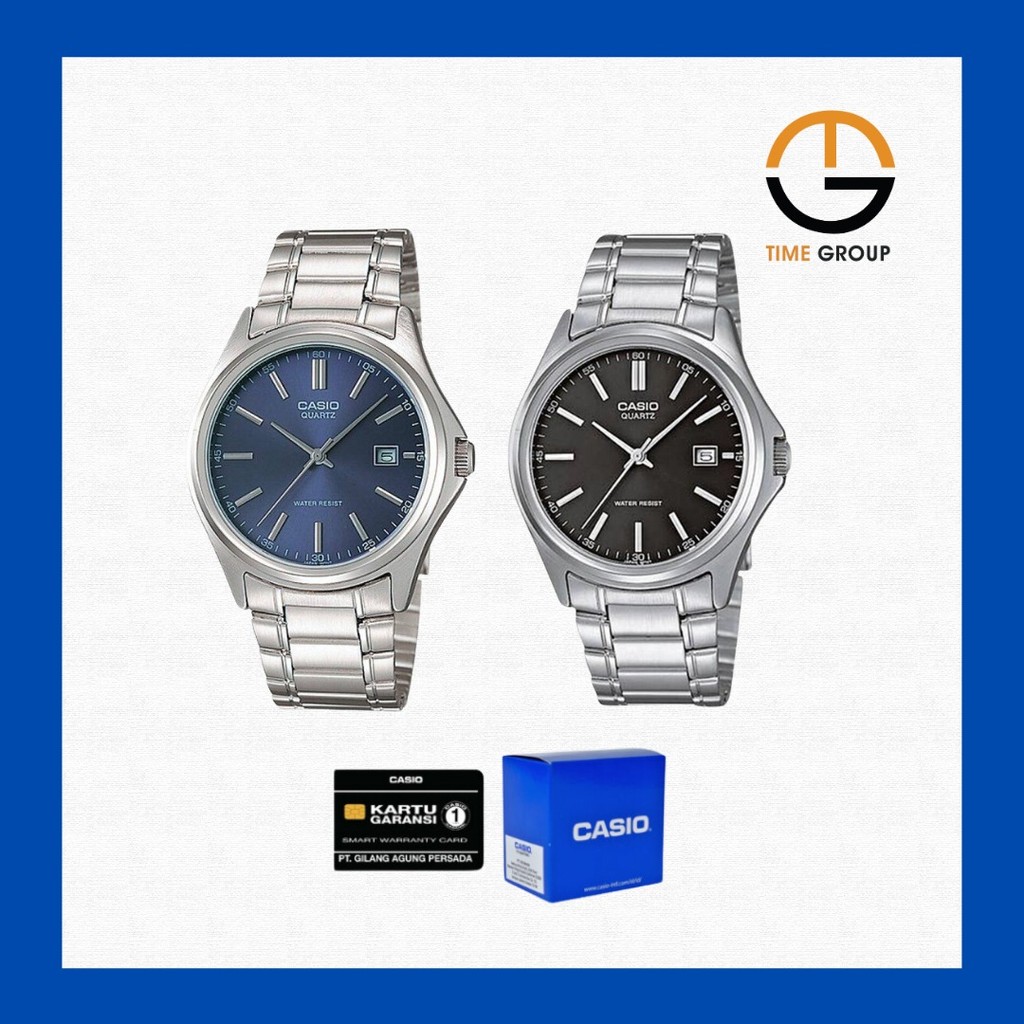 JAM TANGAN PRIA CASIO MTP1183A STAINLESS STRAP ORIGINAL