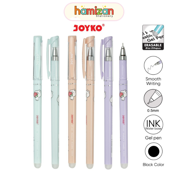 

(1 PCS) Shokyo 6 Erasable Gel Pen / Pulpen Pena Bisa Dihapus GP-333 Gp333 Shokyo 6 Joyko / Erasable Gel Pen Pulpen Bisa Dihapus Joyko GP-333 Shokyo 6 Gel 0.5 mm Murah Berkualitas