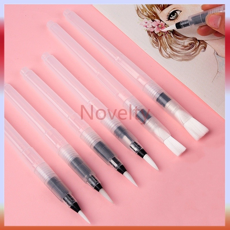 

Novelty water pen set/6 Paket Kuas Cat Air Lembut untuk Menggambar/Melukis