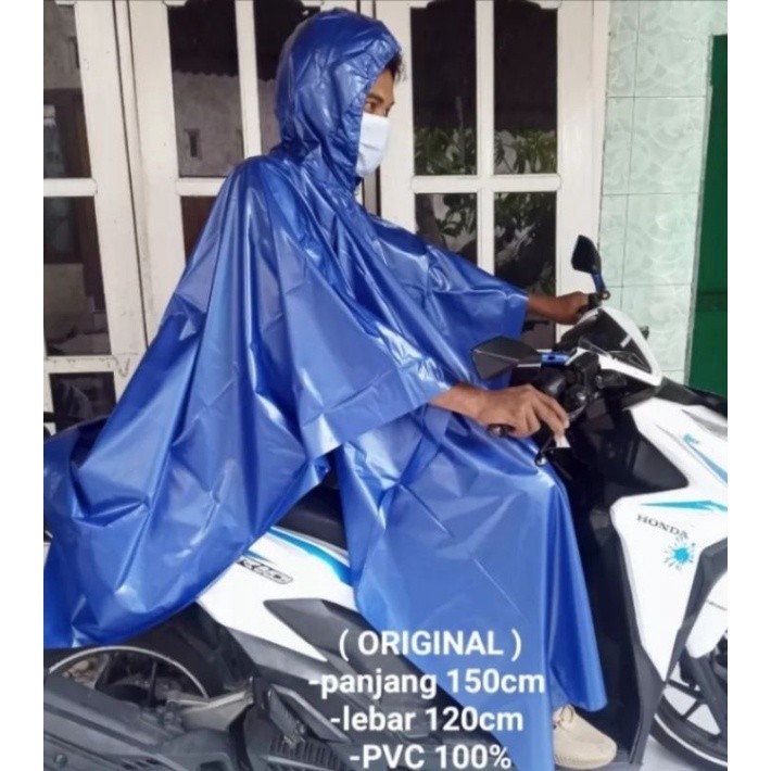 Jas Hujan Pria Wanita Dewasa Terlaris-Jas Hujan PVC Polkadot Berkualitas-Jas Hujan Dewasa Jumbo Teba