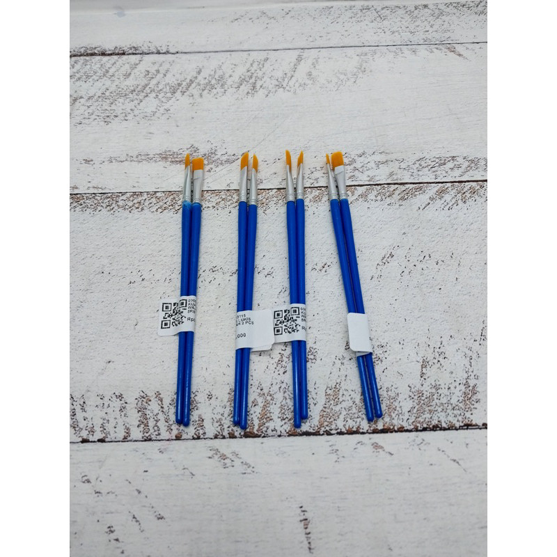 (wk acc) KUAS LUKIS WAJAH 2 PCS / KUAS LUKIS WAJAH ISI 2 / Kuas face painting set 6 pcs brush alat m