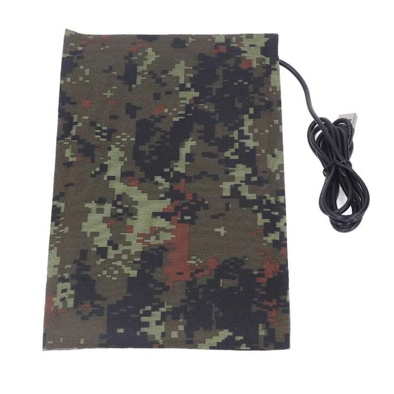Winter Thermal USB Electric Heating Pad 5V Carbon Fiber Heating Cloth Washable Clothes Heating Pad O