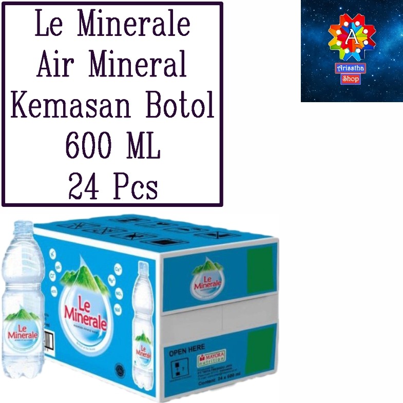 

Le Minerale Air Mineral Kemasan Botol 600 ML 24 Pcs