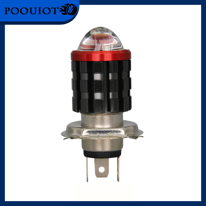 POOU IOT Lampu Depan Sepeda Motor lampu led Sorot Warna Ganda Lampu Sorot Tinggi