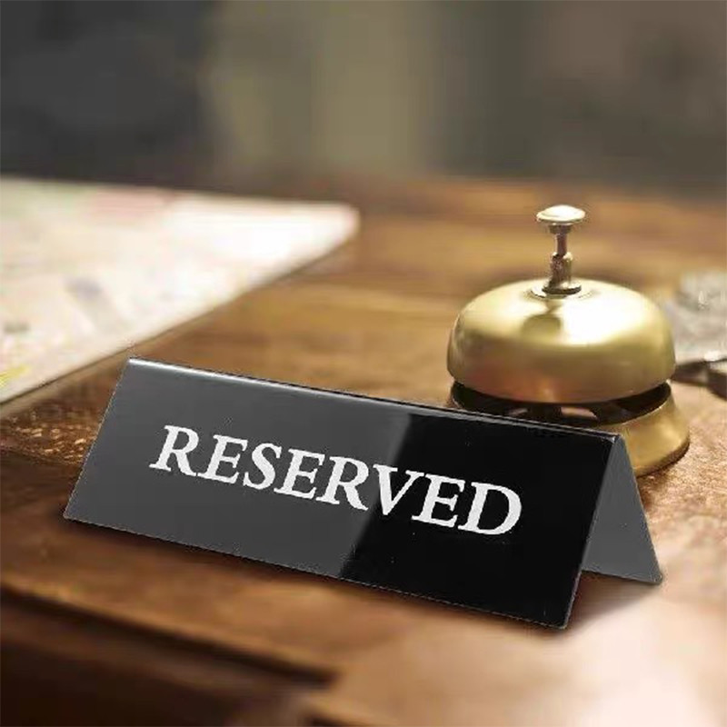 

【SIAP】5pcs Tanda Meja Reserved / Papan Meja Reserved / Reserve Table Sign Acrylic