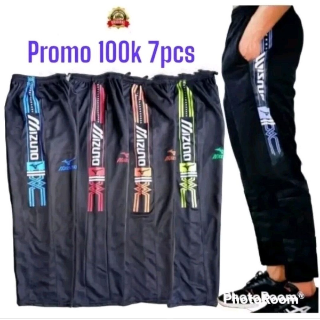 Promo 100Rb Dapat 7 pcs Celana TRANING MIZUNO Panjang Sport Terlaris