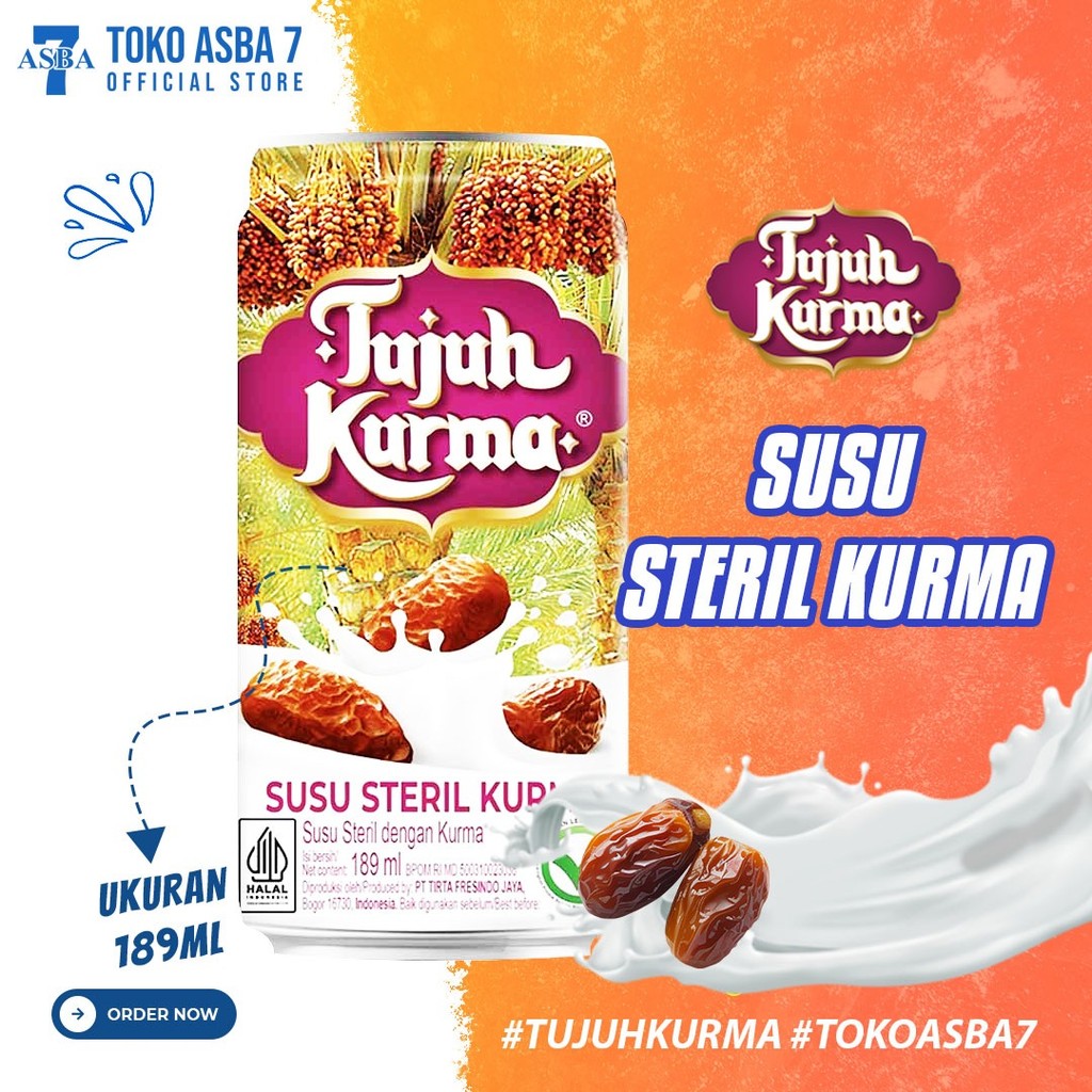 

TUJUH KURMA SUSU STERIL KURMA 189ML