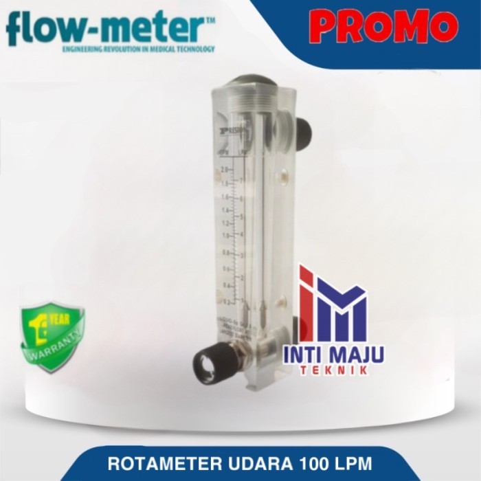Rotameter Flowmeter Udara Air 100 lpm NLPM