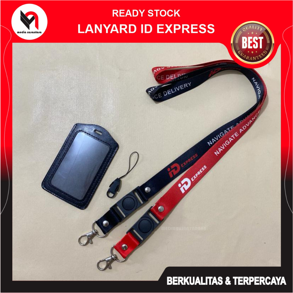 Tali ID Card ID Express Lanyard Printing 2 Sisi