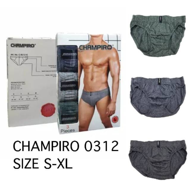 Champiro 0312 Celana Dalam Pria Ukuran S-XL Dalaman Pria