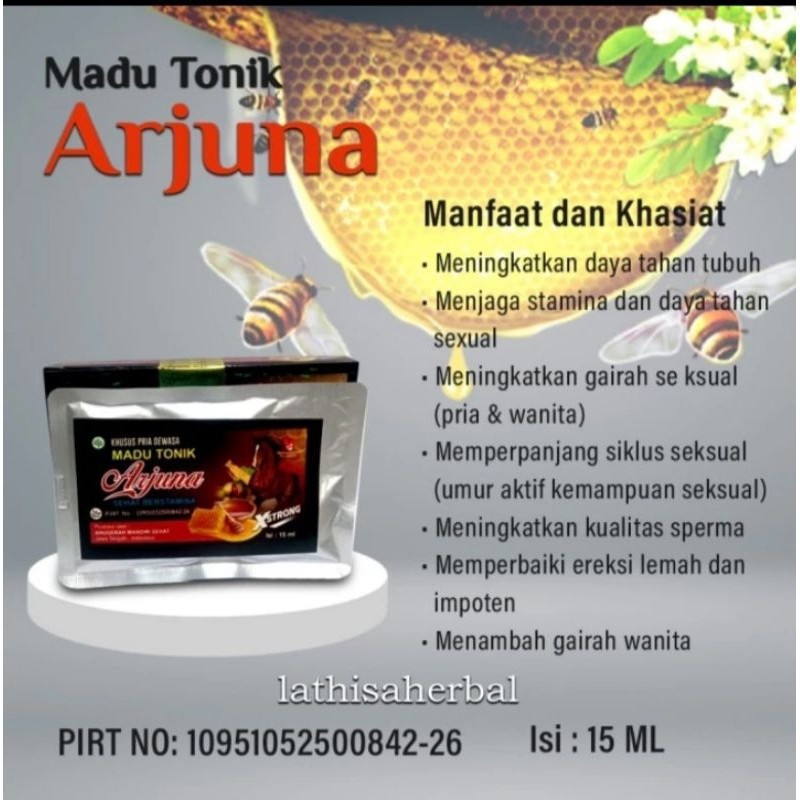 Madu Tonik Arjuna 7x Sachet stamina pria