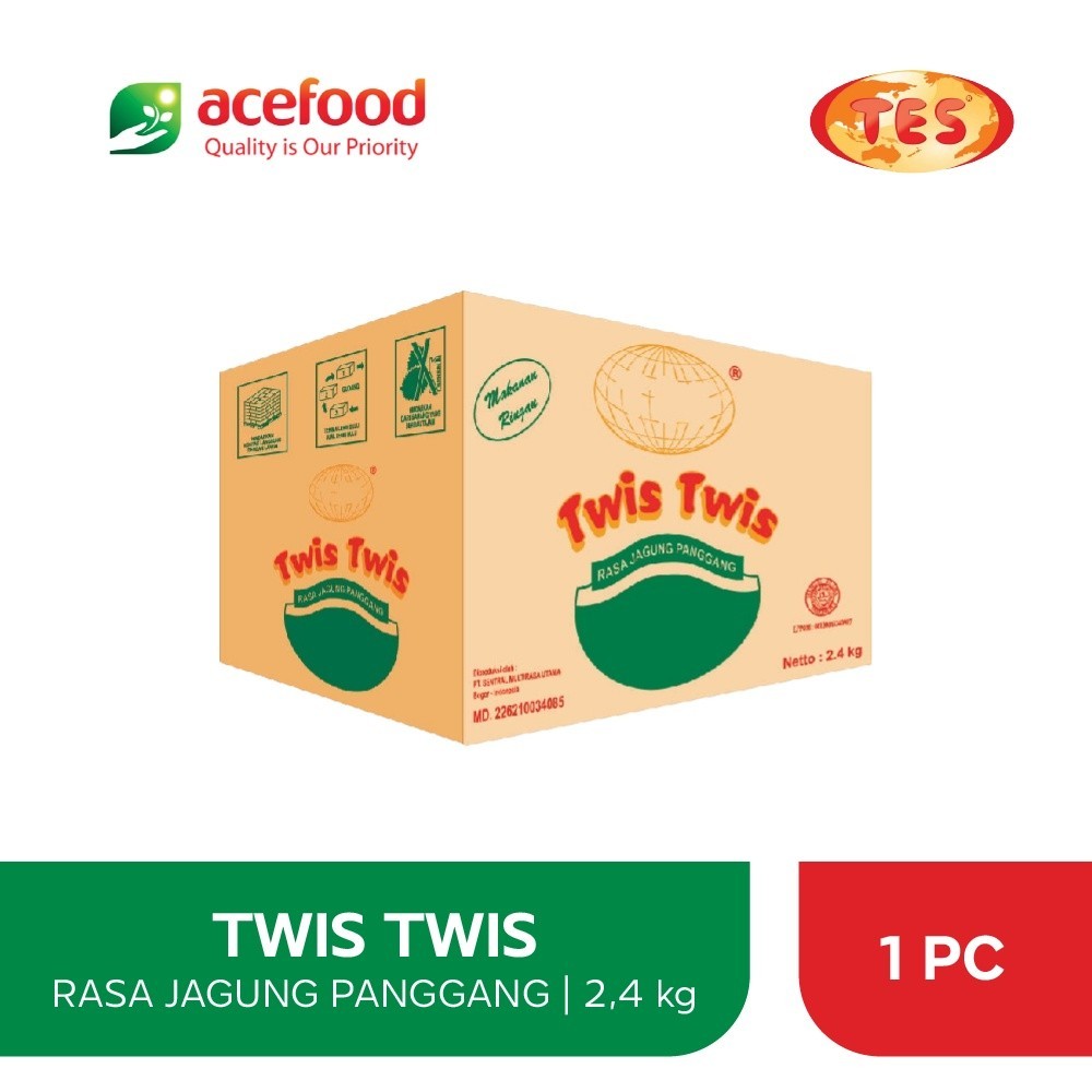 

TES TWIS TWIS 2.4 KG JAGUNG PANGGANG BALADO 1DUS KARTON GROSIR SNACK