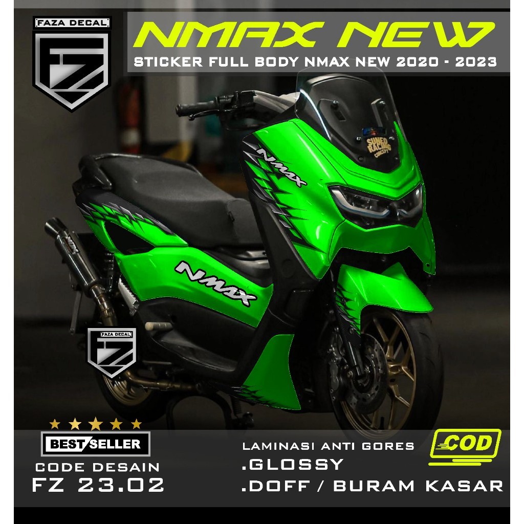 Decal NMAX 155 new Fullbody - Sticker NMAX new full body 2020 2021 2022 2023 terbaru terlaris Desain