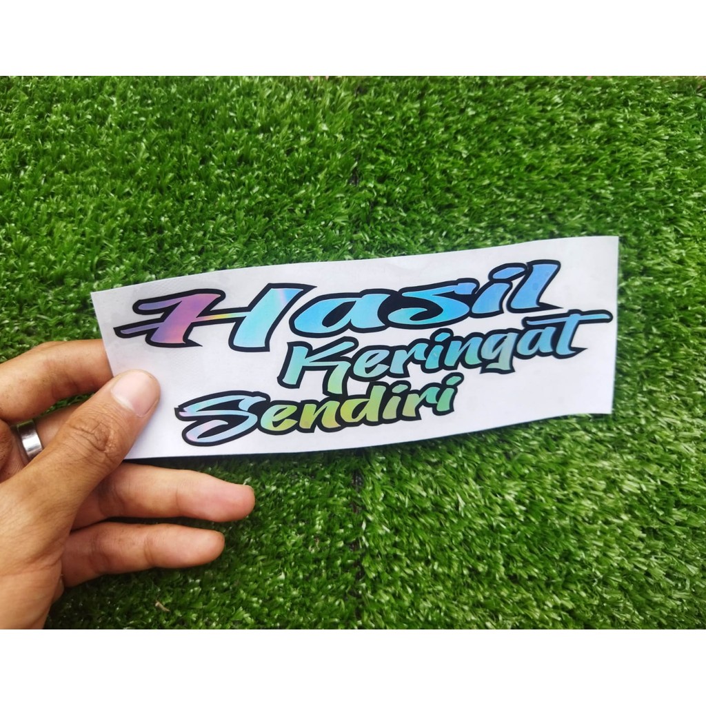 Stiker Hasil Keringat Sendiri