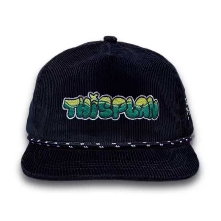 Topi Pria Corduroy Rope Hat Bordir Thisplan Hijau