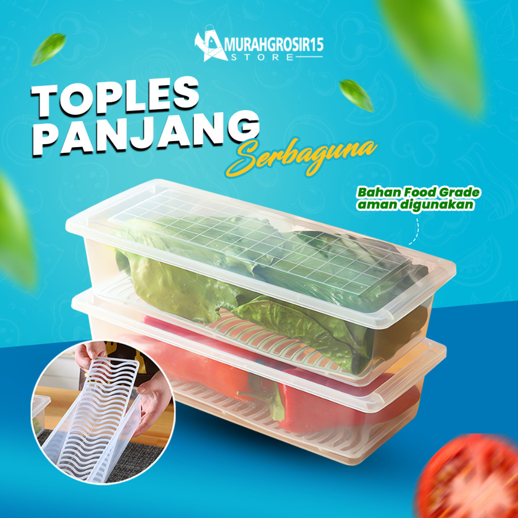 Food Box Makanan Toples Makanan Serbaguna Tempat Penyimpanan Makanan Buah Sayur Cabe Bawang Ikan