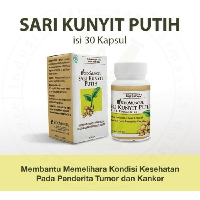 Sari Kunyit Putih isi 30 kapsul Sidomuncul