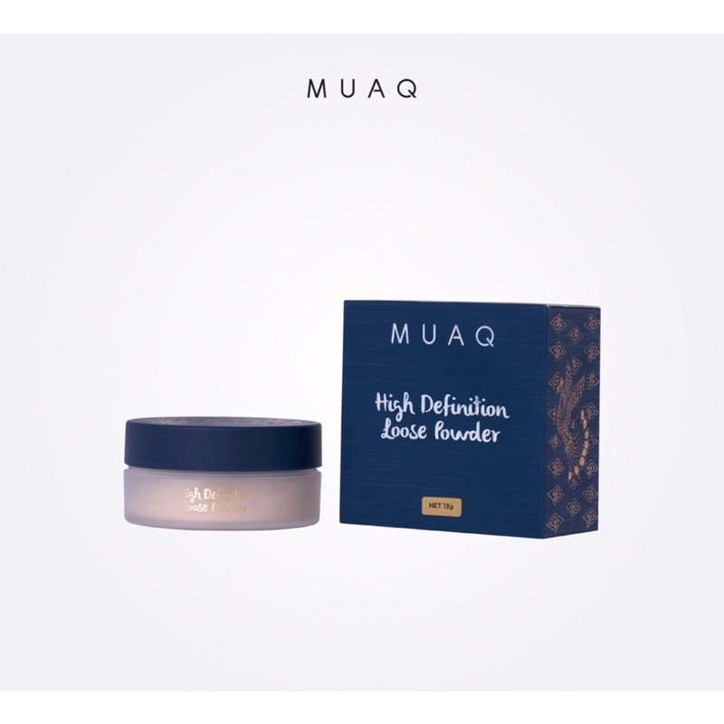 BEDAK TABUR MUAQ SHADE MERAK (NATURAL) MUAQ HIGH DEFINITION LOOSE POWDER WITH CAVIAR EXTRACT // Vira