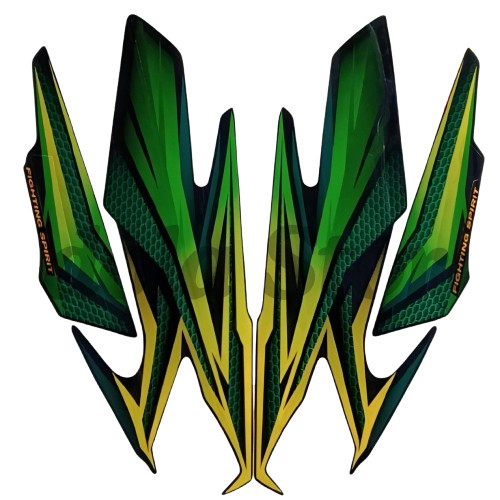 Striping Stiker Yamaha Rx King 2005 Hijau | Lis Les Body Rx king Standart 2005 Hijau