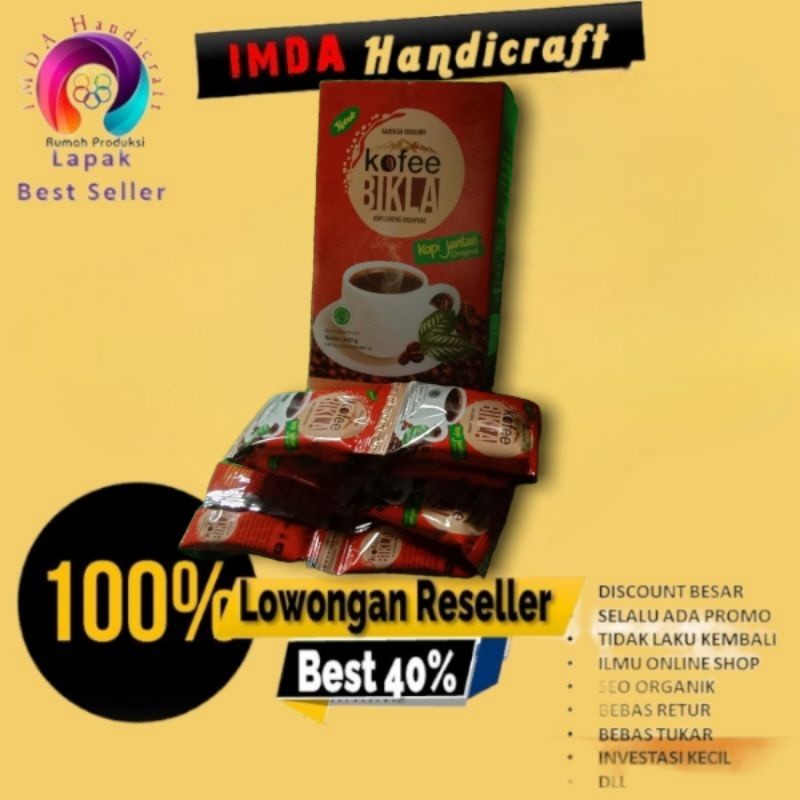 

IMDA HANDICRAFT KOPI BIKLA LANANG Kopi Lanang Asli BOX 20 SACHET