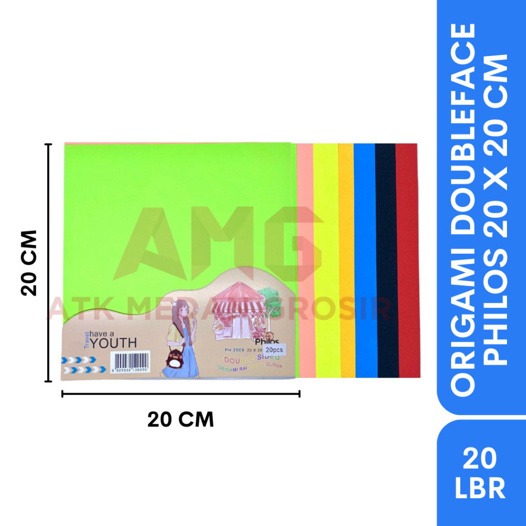 

ORIGAMI DOUBLEFACE PHILOS BESAR 20 X 20 CM PER BUNGKUS ISI 20PCS