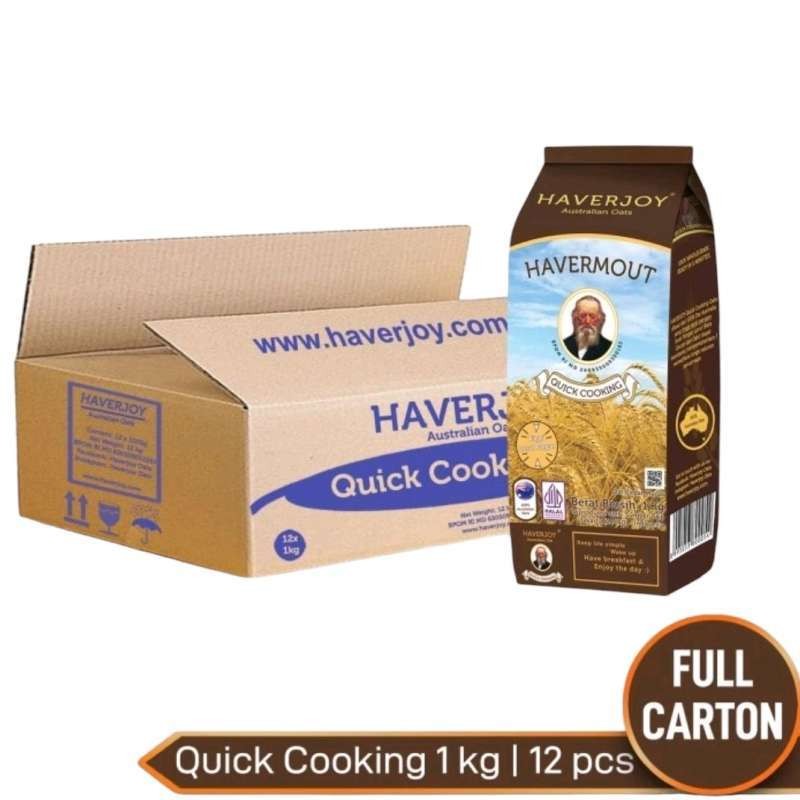 

Haverjoy Quick Cooking Oats 1 Karton - 12 pcs