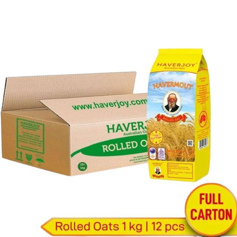 

Haverjoy Rolled Oats 1 Karton - 12 pcs