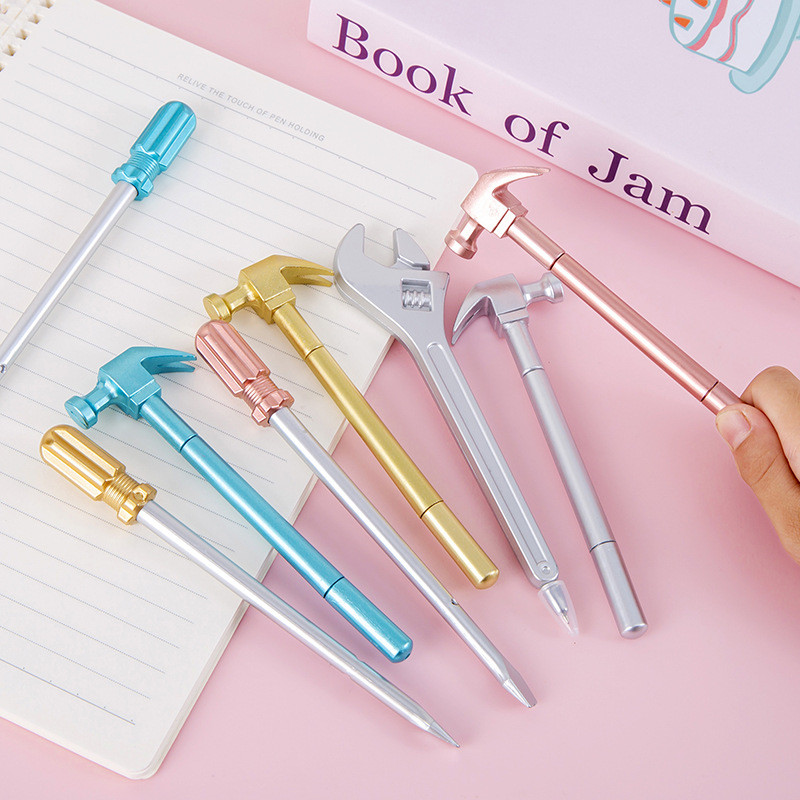 

Hammer Screwdriver Shape Ballpoint Pen Creative Gel Pens Kawaii Pens School Office Supplies Korean Stationery Fun Decompression