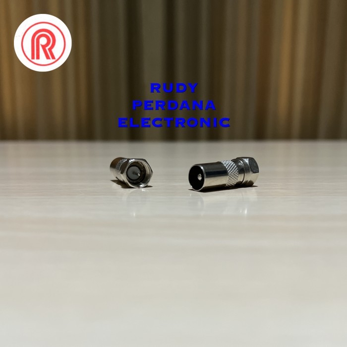 O99 JACK ANTENA TV TELEVISI MALE COWOK LAKI DRAT KONEKTOR F BESI JARUM