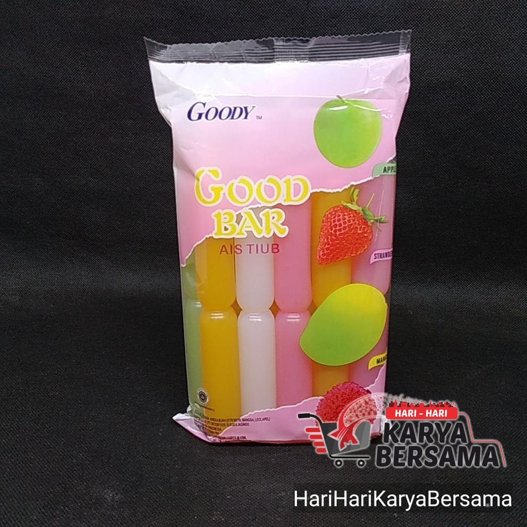 

ES BATANG GOODY GOOD BAR AIS TIUB ANEKA RASA PACK 10'S X 45ML