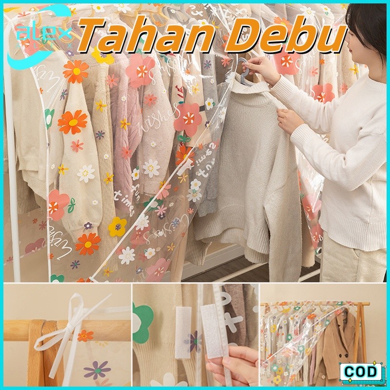 Jaket Debu Pakaian Gantungan Pakaian Penutup Debu Penutup Debu Lemari Pakaian Perlindungan Pakaian