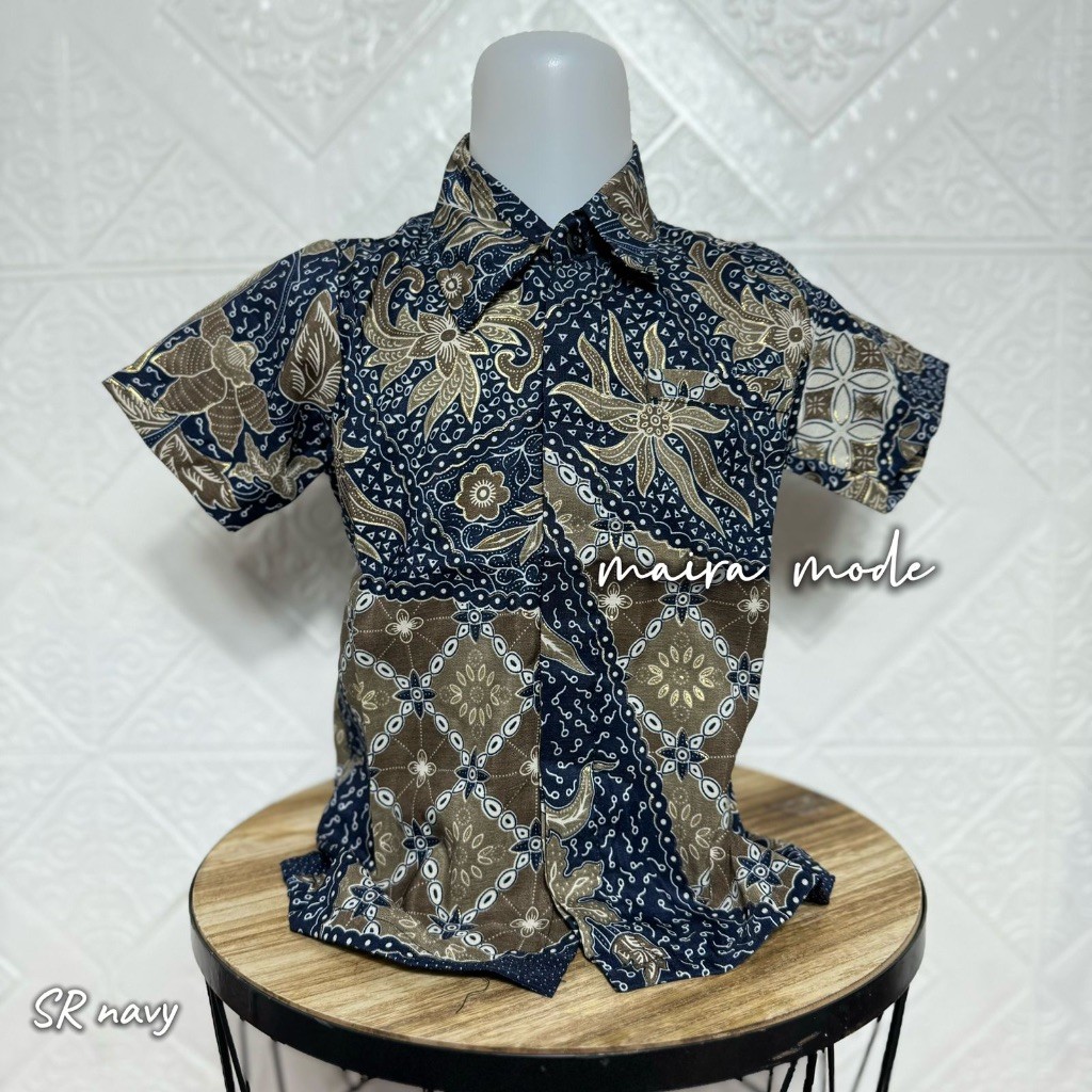 Kebatik / Kemeja Batik Anak Lengan Pendek / Batik Anak Laki Laki / Kemeja Batik Anak Laki Laki Premi