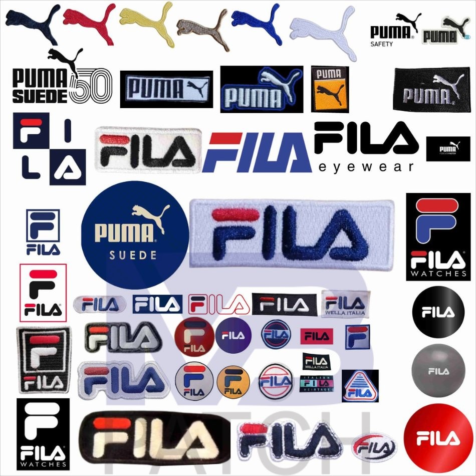 MBPatch Fila&Puma Bordir Logo Emblem Embroidery