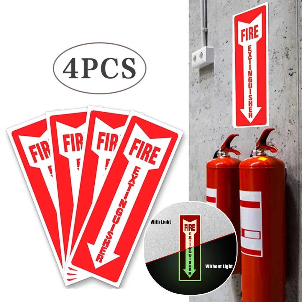 

Stiker Apar Sign Pemadam Api Alat Anti Air Sign Glow In Warning Sign In The Dark 10*30cm