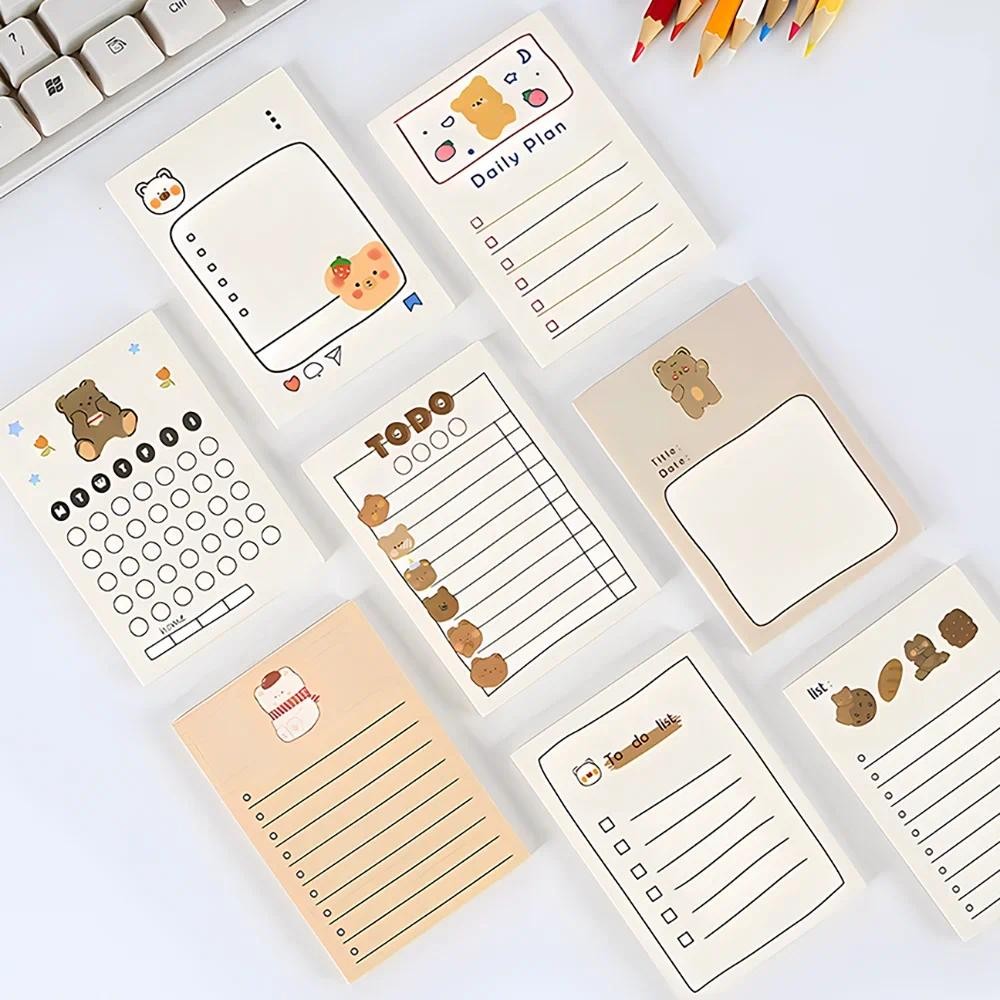 

50 Sheets To Do List Memo Pad Cute School Stationery Notes Portable Notepad Office Supply Fruit Notebook Message Note Book