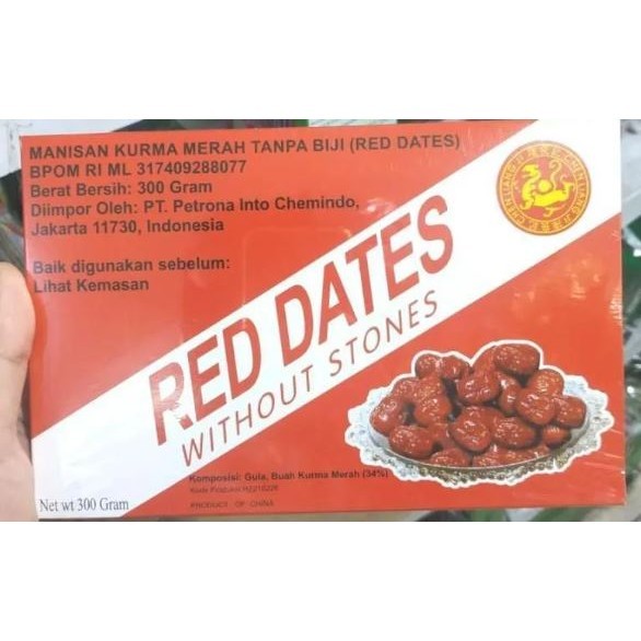 

Red Date Without Stones / Angco Merah / Manisan Kurma Merah 300gr