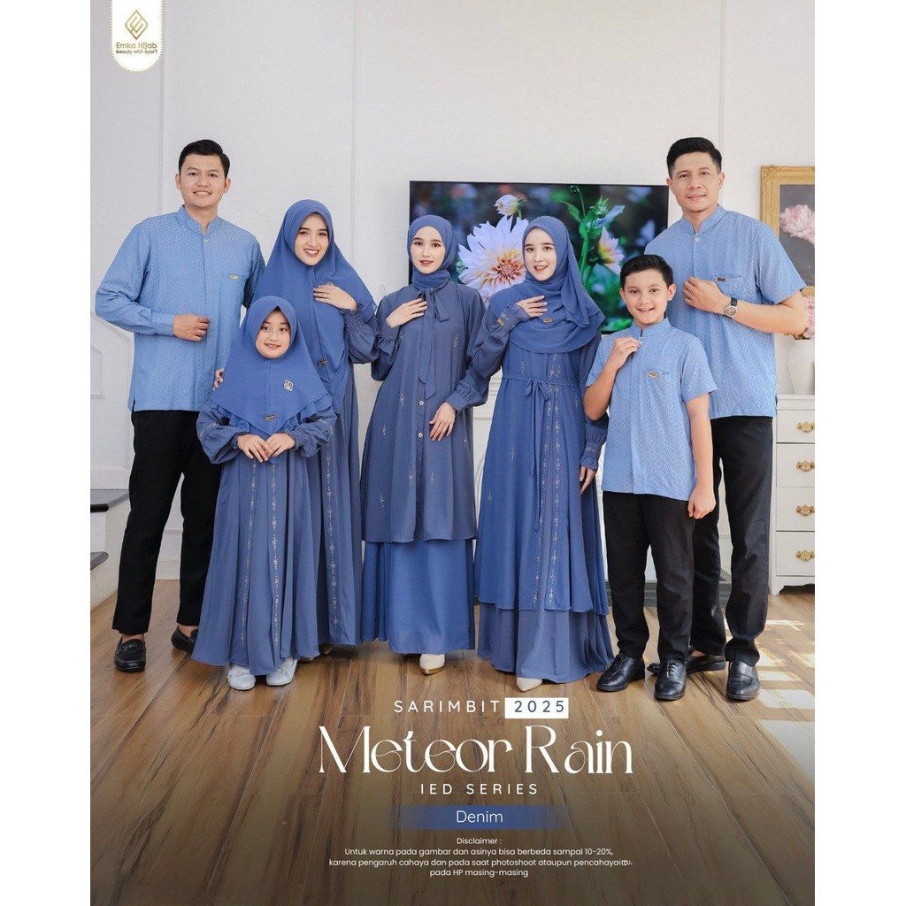 Sarimbit Meteor Rain Warna Denim Emka Hijab