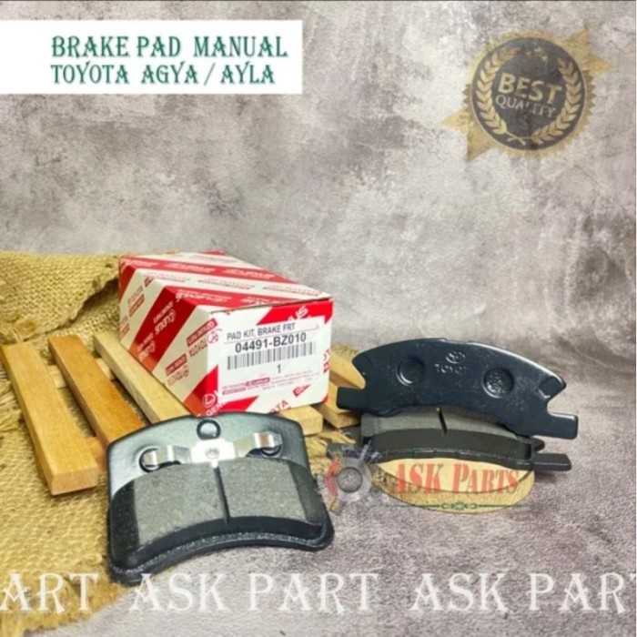 KAMPAS DISPAD REM DEPAN BRAKE PAD FRONT TOYOTA AGYA AYLA MATIK MATIC MANUAL
