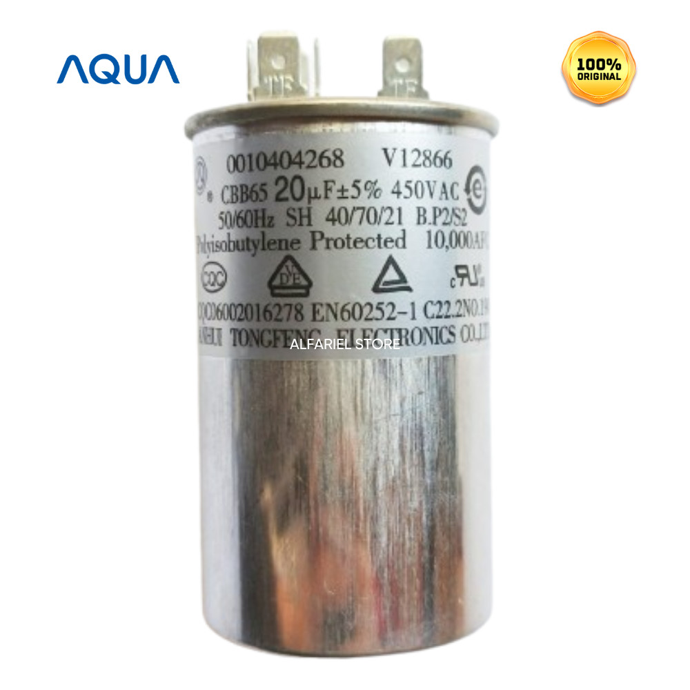 Kapasitor Capasitor Ac Outdoor 1/2 Pk AQUA 20/5 UF 450 VAC AQA CR6ANR AQA CR5ANR1 AQA CR5AHR AQA CR5