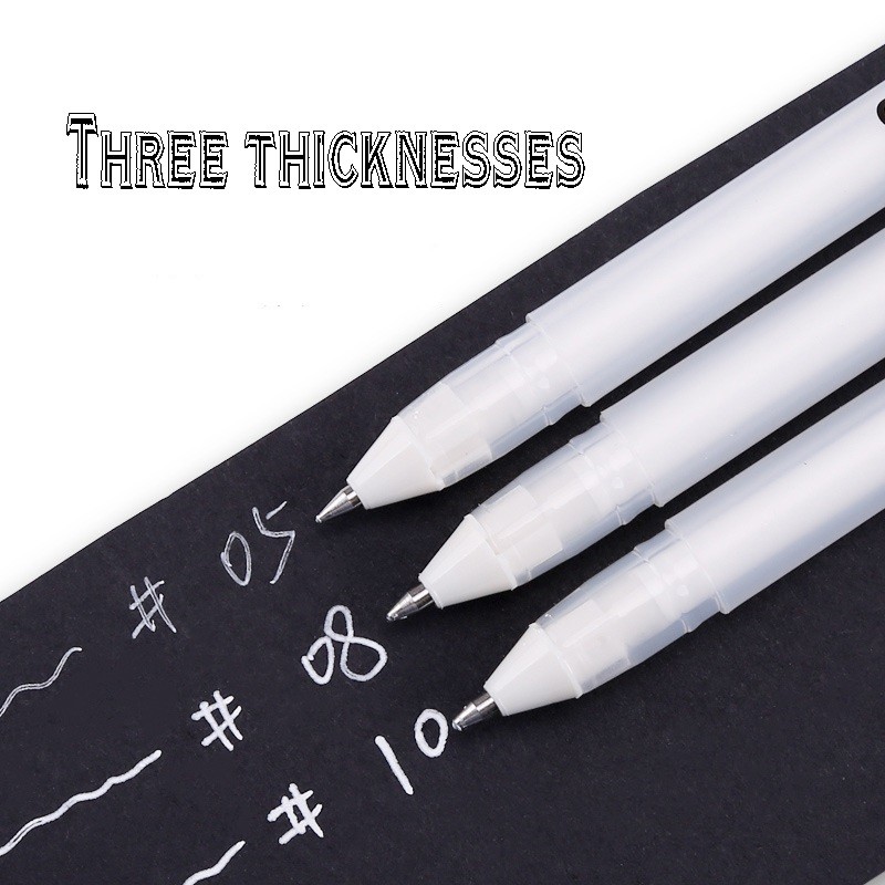 

Sakura 3 Pcs Gelly Roll Classic White Highlight Pen Gel Ink Pens Bright Color Pen Markers For Art Design Comic&Manga