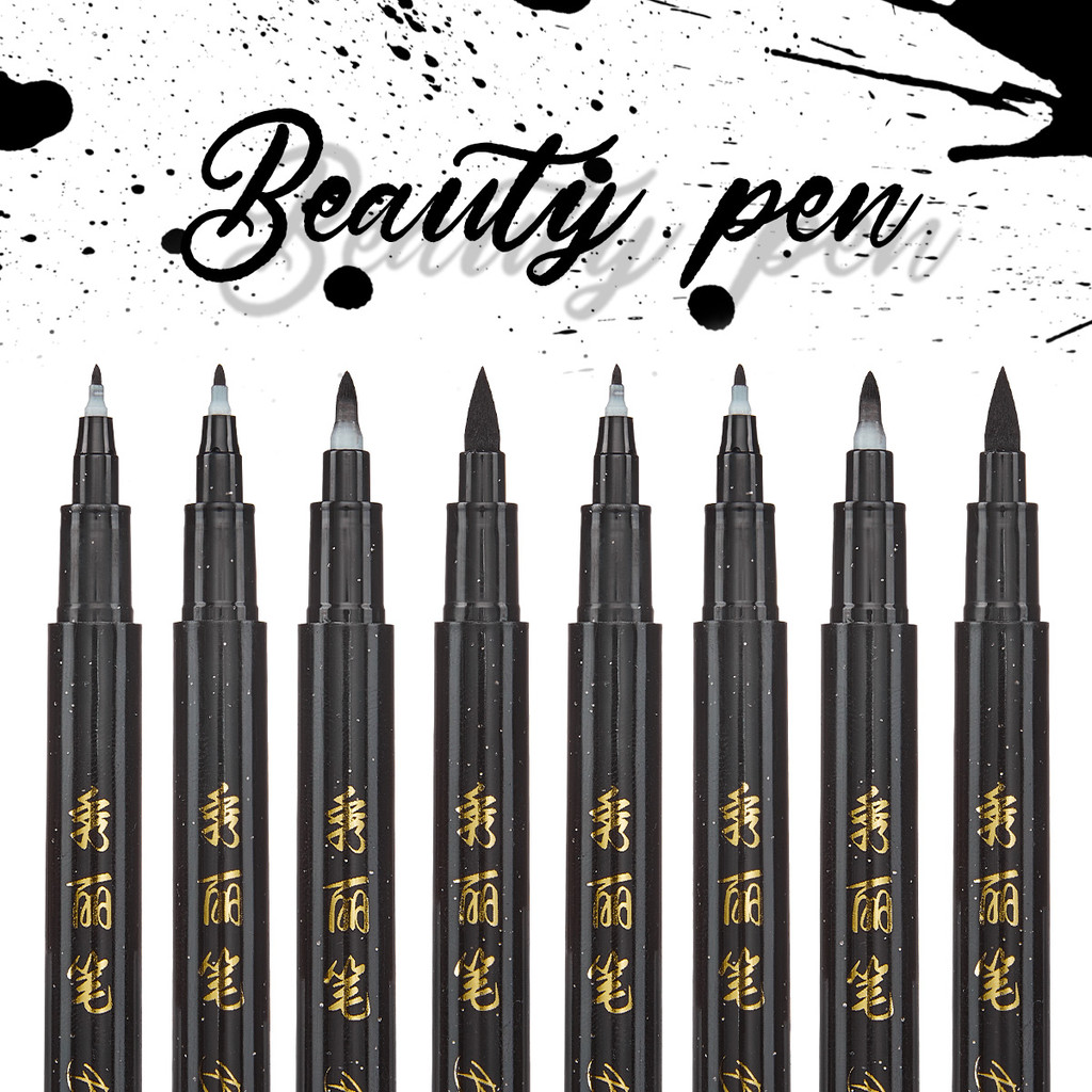 

12pcs Calligraphy Brush Pens, Precision Tip Markers for Artistic Drawing, Sketching, Scrapbooking, and Holiday Cards